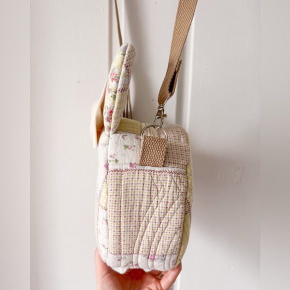 Handmade 🧵 🪡 Upcycled Quilt Mouse Adjustable Shoulder Bag - Picture 5 of 8